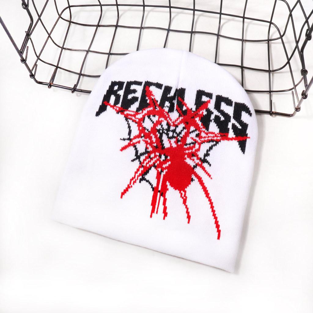 Fashion Spider And Letter Patterns In Casual Warm Knitted Hats For Unisex