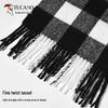 Unisex Plaid Winter Scarf