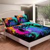 Gamepad pattern mattress four-piece digital printing bedroom room dormitory bedding decoration
