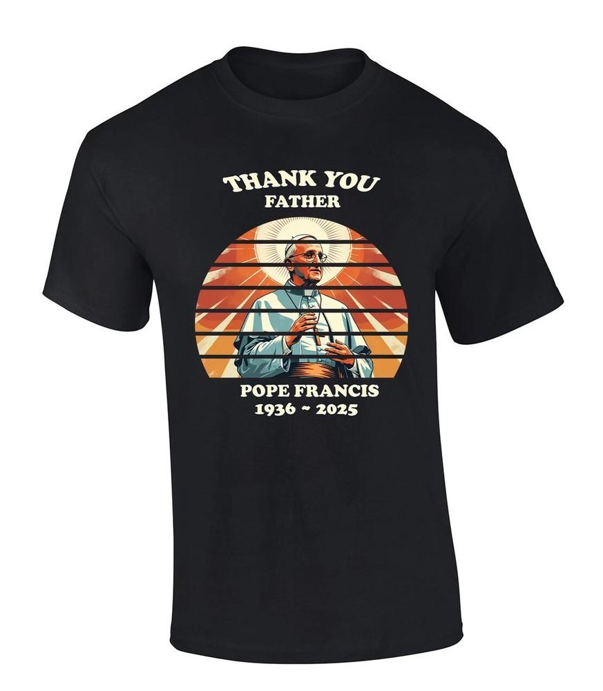 Thank you Father 1936-2025 Graphic T-Shirt - Pope Francis M393 Unisex T-Shirt M