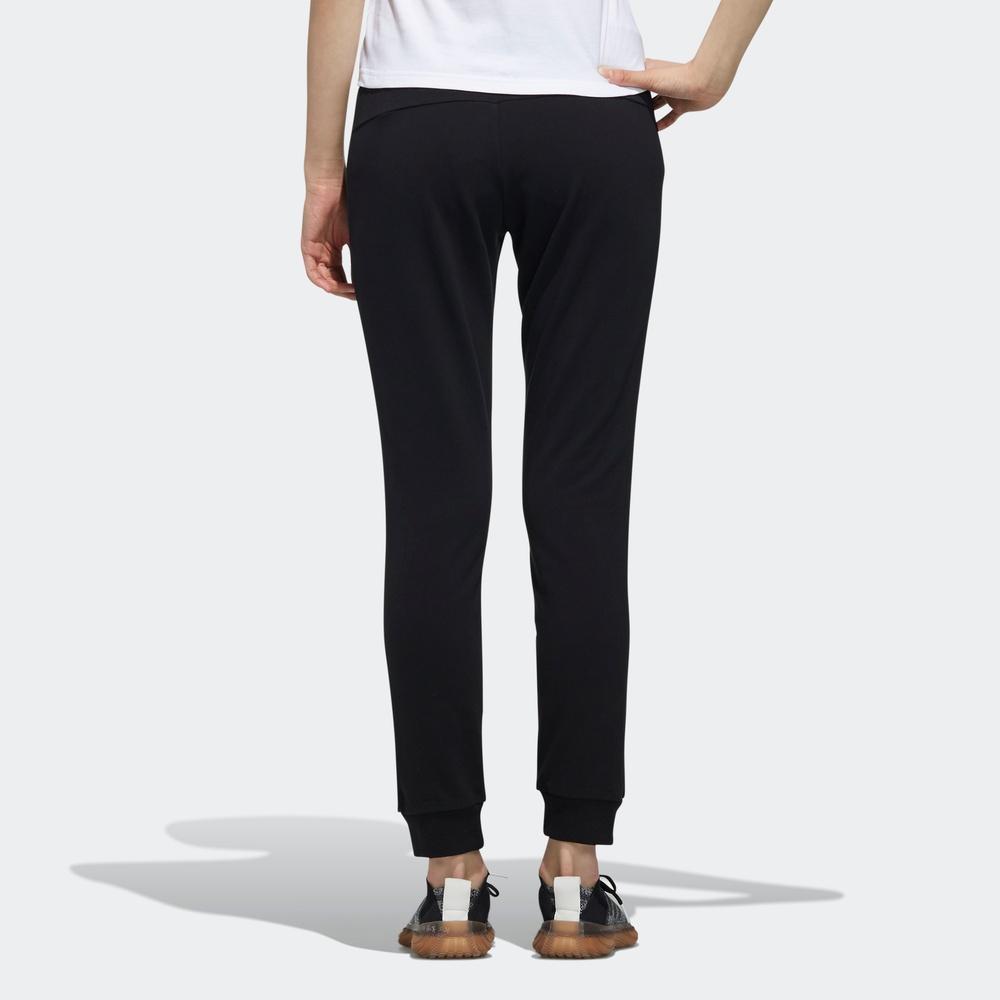 Adidas Casual Running Tapered Drawstring Knit Sports Pants Women Bottoms Black DY8609
