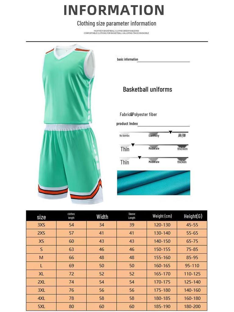 Custom Kids' Basketball Jersey Set - Personalized with Number for Cross-Border Competition Training