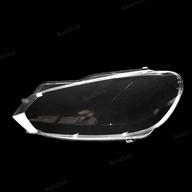 Capas de lente de farol dianteiro de carro para Volkswagen VW Golf 6 MK6 GTI R 2010-2014 Abajur transparente Concha de farol