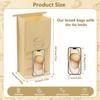 Kraft Cookie Packaging Bags Paper Small Baked Goods Packaging Paper Kraft Paper Cookie Bags