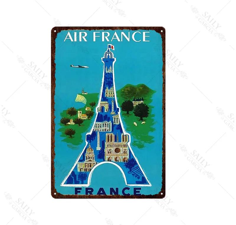 Africa City Sign Vintage Metal Sign Christmas Gift Metal Plates for Wall Art Retro Home Kids Room Decor Metal Poster 30X20Cm