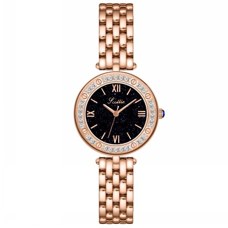 Wind Steel Strap Women'S Watch Fashion Watch Femininity Watch Personalized Belt Women