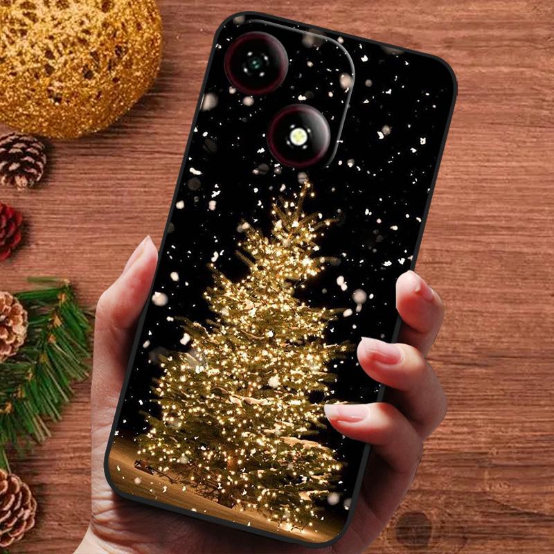 Świąteczne Malowane Etui Dla ZTE Blade A35e A35 A55 A75 4G Nubia Focus Pro 5G Etui Silikonowe Miękkie Fundas Pokrowiec na Telefon A35 e A 55