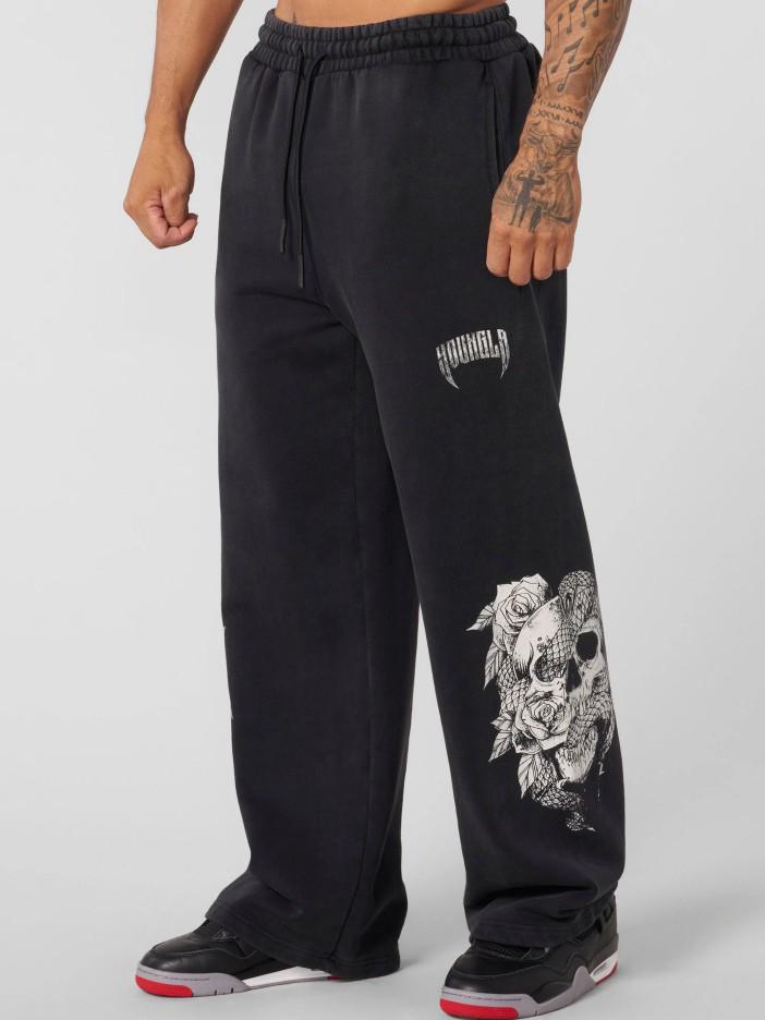 YOUNGLA American Streetwear Straight-Leg Joggers: High Street Casual Gym Sweatpants