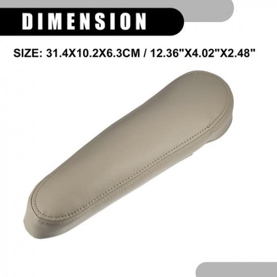 2001-2007 Toyota Sequoia Driver Side Seat Armrest Lid Cover Trim Beige Leather Pack of 1 | 3 Months Manufacturer Warranty | Leather