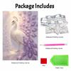 Handmade Elegant Purple Peacock Pearl DIY Painting Creative Interior Wall Art Fine Gift For Household Home Space Beautification Art Decor