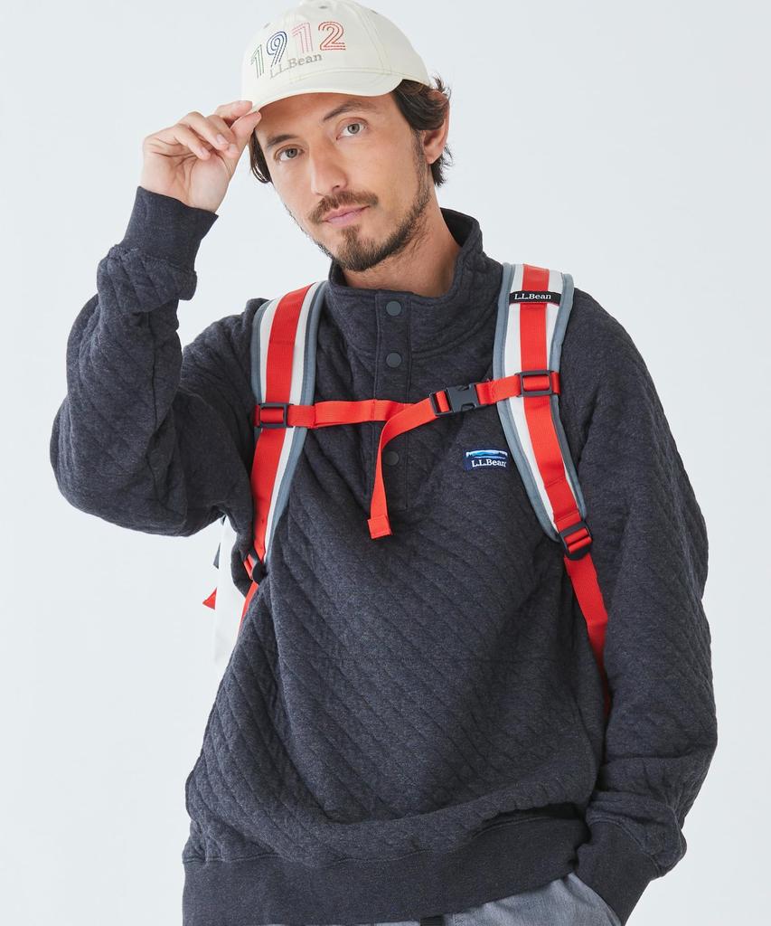 L.L.Bean Continental Backpack, Color Block, One Size Fits Most, Sail OrangePine Green, Multicolor, 1000211094