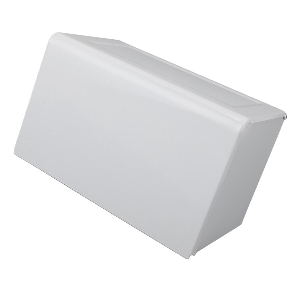 Toilet Paper Holder with Shelf Space Aluminum Waterproof Wall Mounted Tissue Roll Holder Box for Bathroom Kitchen White