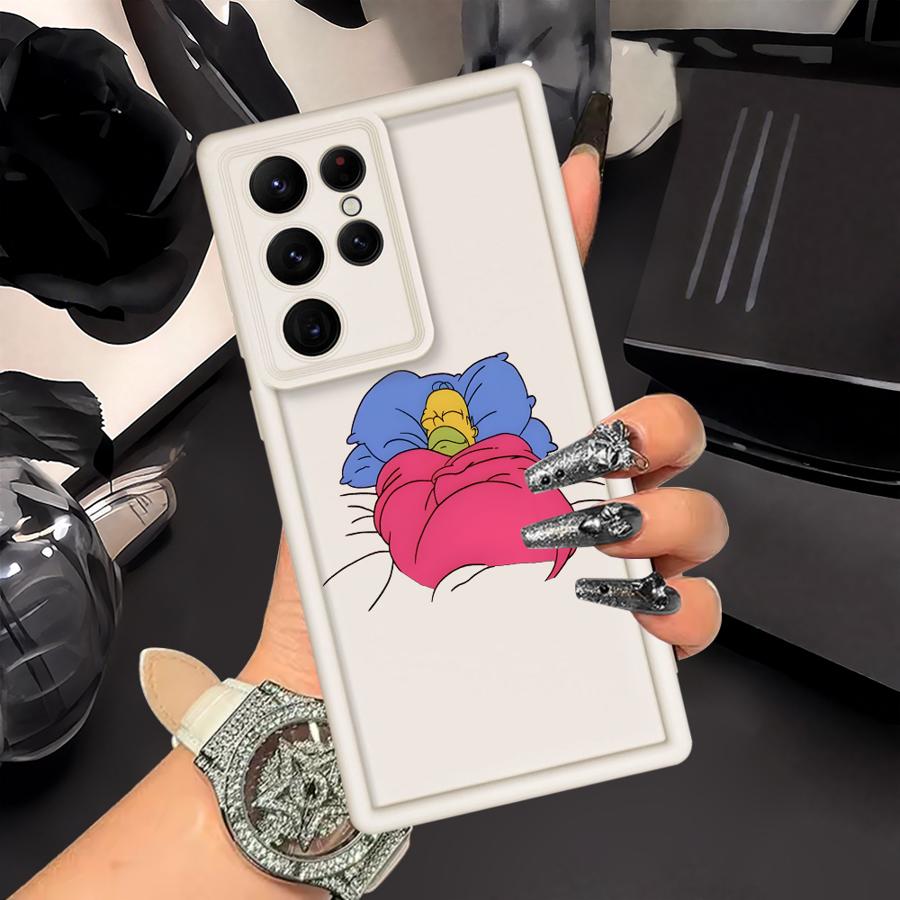Case for Samsung Galaxy S25 Note 20 Ultra S22 Plus S25 S23 S20 FE S21 S24 ultra Phone Cover The Simpsons Homer