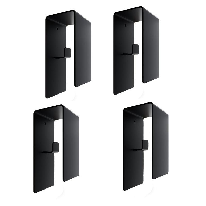 

ABUH-Stainless Steel Heavy Duty For Hanger Robe, 4Pcs Shower Door Hooks, Extended Towel Hooks For Bathroom, Towel чёрный