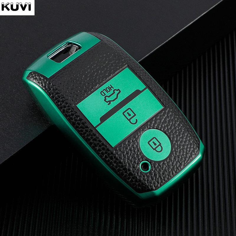 Leather Tpu Car Remote Key Case Cover For Kia Rio Rio5 Sportage Ceed Cerato K3 Kx3 K4 K5 Cerato Sorento Optima Cerato Picanto