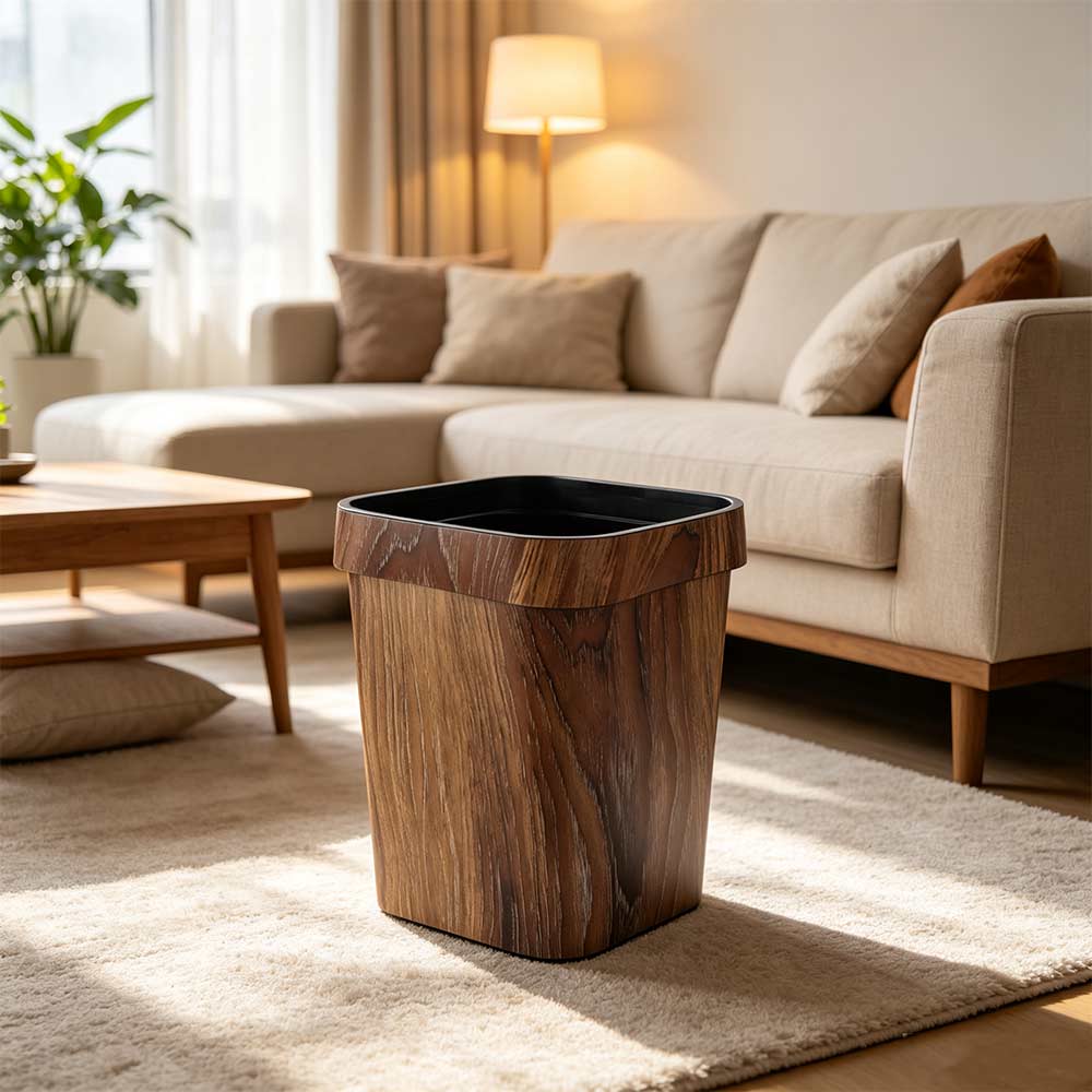 Square Toilet Paper Basket Large Capacity Waste Bins Wastebasket Trash Can Kitchen