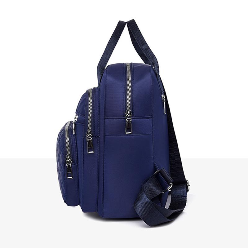 Water-Repellent Oxford Women Backpack Female Travel Shoulder Bag Schoolbag For Teenage Girls Solid Color Bookbag