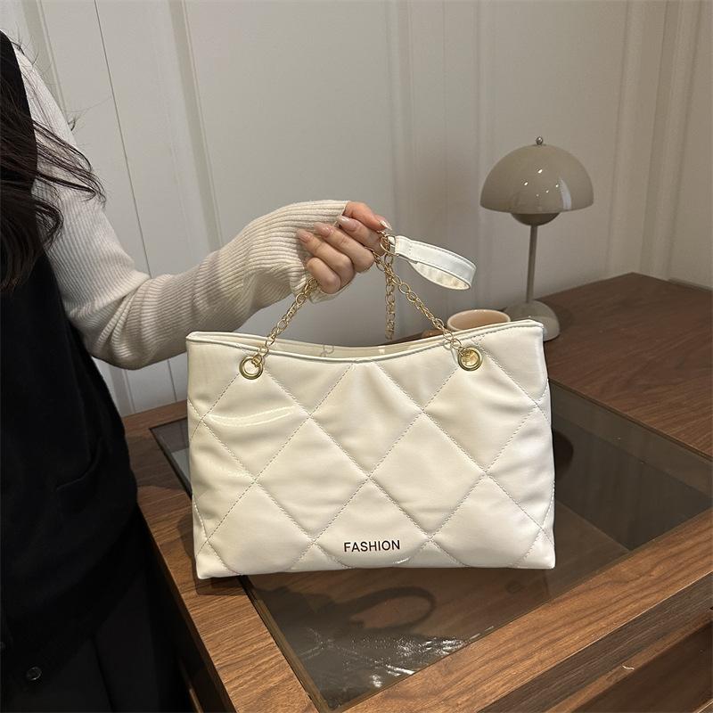 Light Luxury Women's Diamond-covered Rubber Shoulder Bag Crossbody Commuter Bag Chain Tote Bag For Women