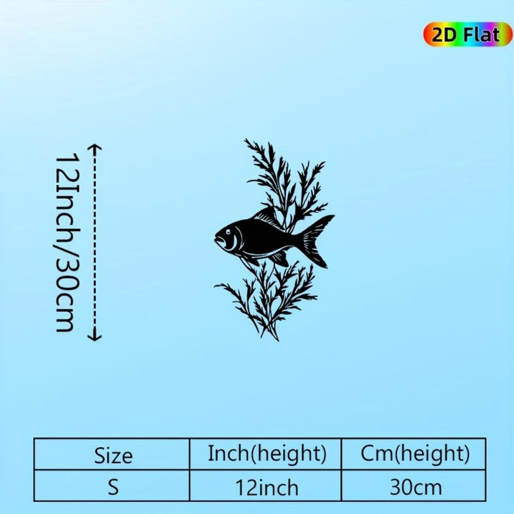 

1pc Vintage Iron Seaweed Wall Sculpture Nautical Ocean Theme Metal Wall Art for Living Room Office Outdoor Decor Elegant Iron Craft Size/S 30cm/12inch
