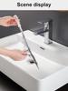 Spazzola per dragare il tubo da 45 cm Spazzola per capelli per il bagno Fogna Lavello Spazzola per la pulizia Pulitore di scarico Pulitore flessibile Strumento per la rimozione del foro della spina