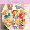Plush Cartoon Rilakkuma Bear Doll Keychain Bag Pendant Toy Accessories Gifts