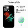 S-stock fashion pattern lucky design Phone Case For iPhone 17 16 15 14 13 12 Plus Pro Max  High-end Luxury Magsafe Sheepskin