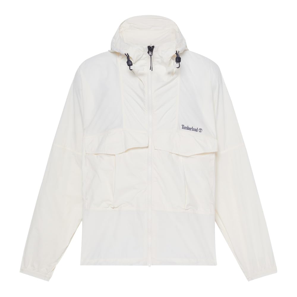

Мужская ветрозащитная куртка Timberland с капюшоном, с водоотталкивающей пропиткой DWR, винтажный белый, размер XL (TB0A6AJYCM91)