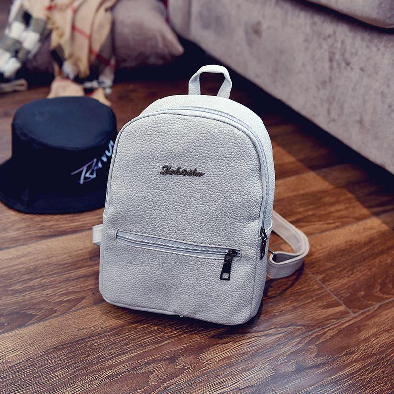 Women Lady Leather Mini Teenager Girls Stylish Outdoor Travel Shopping Backpacks