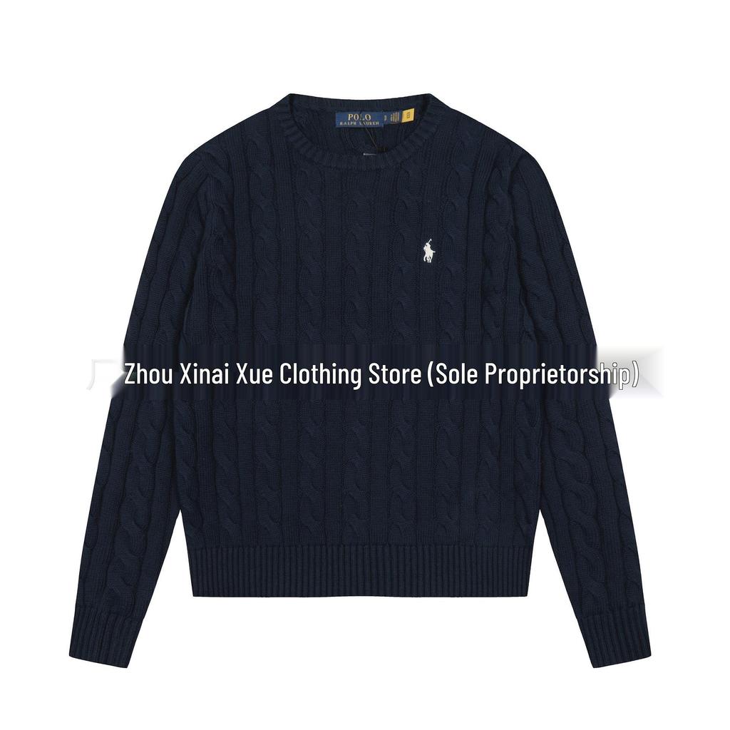 Hochwertiger Ralph RL Klassischer Unisex Strickpullover