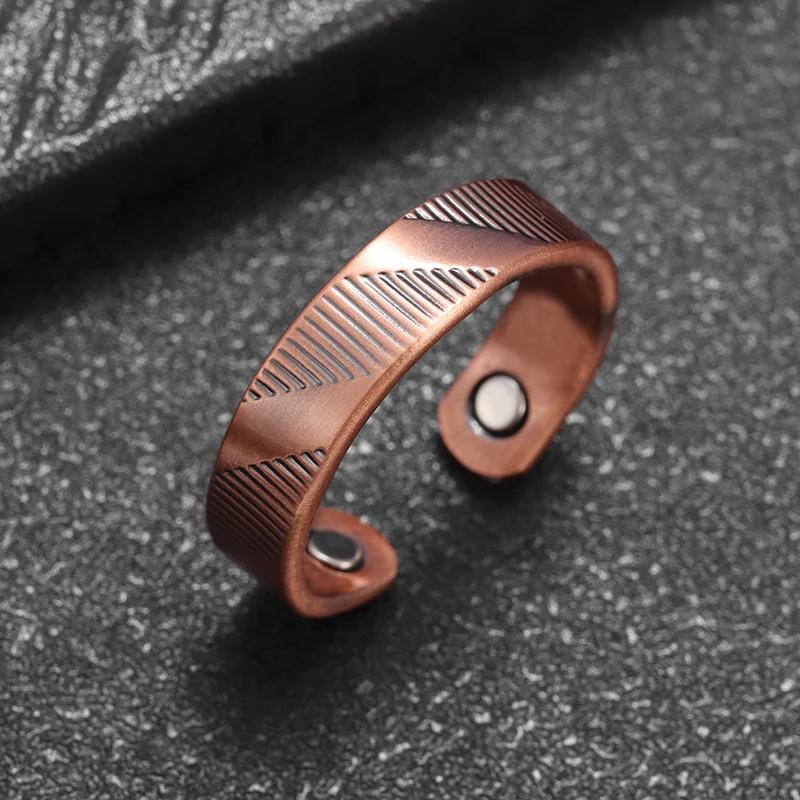 Celtic Bear Claw Copper Ring Magnetic Energy Treatment Joint Pain Ring for Women Men Retro Fashion Healthy Weight Loss Jewelry