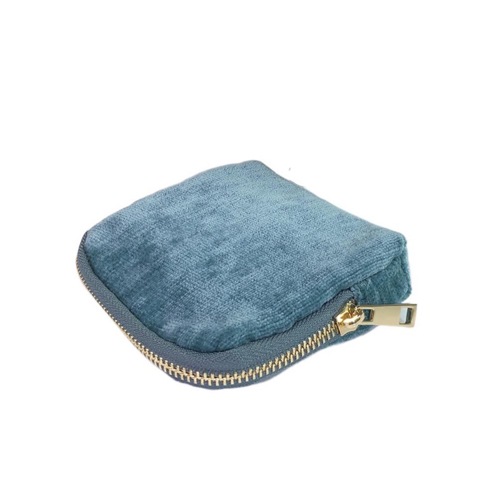 Multi-Layered Flannel Jewelry Zipper Bag Anti-lost Cloth Jewelry Organizer  Party