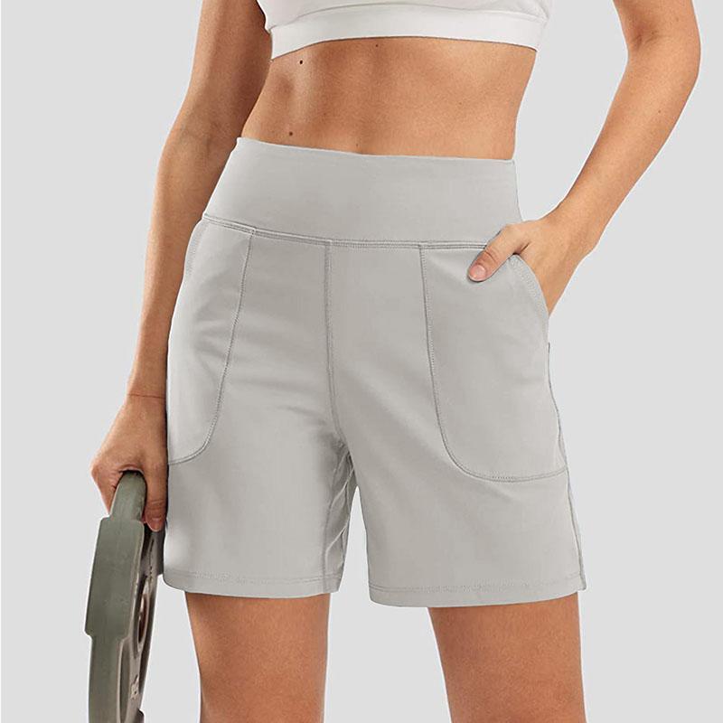 Pantaloncini Sportivi Donna Senza Cuciture Estivi Elastici Scrunch Vita Alta Push Up Controllo Pancia Palestra Fitness Allenamento Pantaloncini Yoga