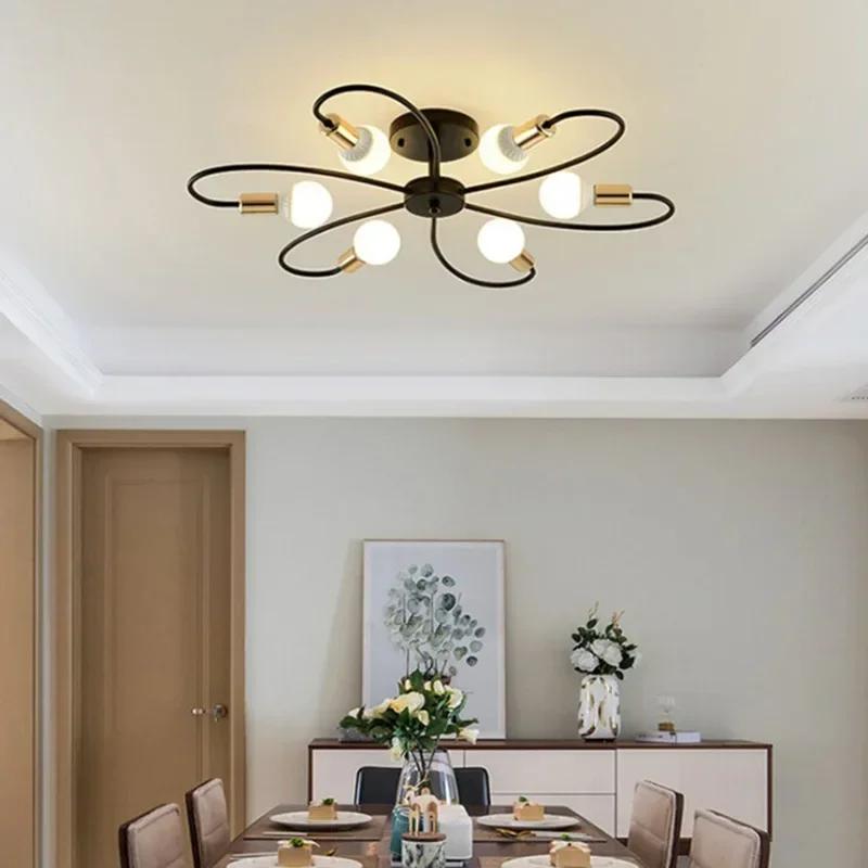 Nordic Minimalist Style LED Chandelier Bedroom Chandelier Living Room Lighting Home Chandelier Room Decoration Lighting Fixtures