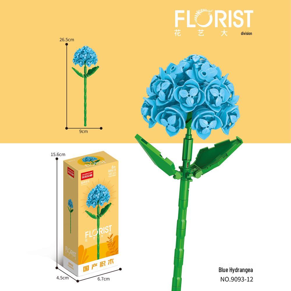 Desktop Flower Building Blocks: Educational Toy for Kids - Creative Gift for Girls