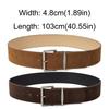 Fashion Pin Buckle Suede Leather Belt Y2k Luxury Design Wide Waist Belt Retro Spicy Girl Waistband For Women