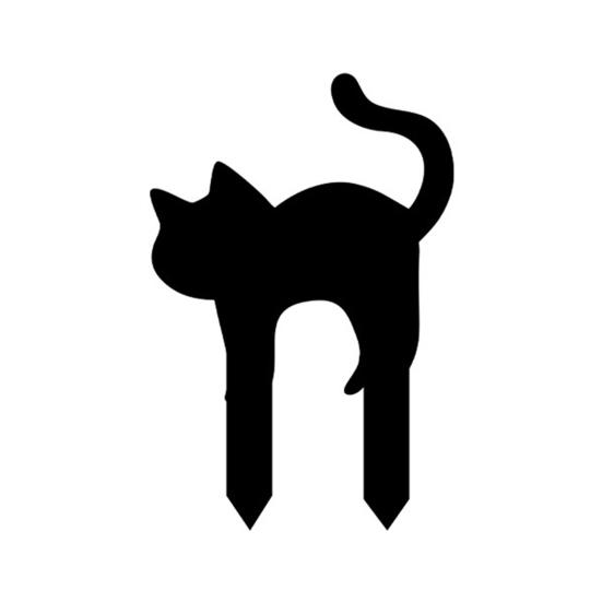 Outdoor Landscaping for Halloween Skeleton Cat Garden Stake, Glow in The Dark Ornament, Weather Resistant Lawn Ornaments Spooky Acrylic Yard Art Stake E