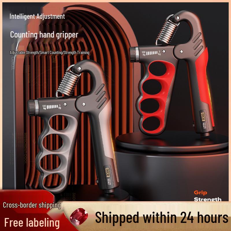 Men's Counting Hand Gripper for Arm Strength & Rehabilitation Fitness Training