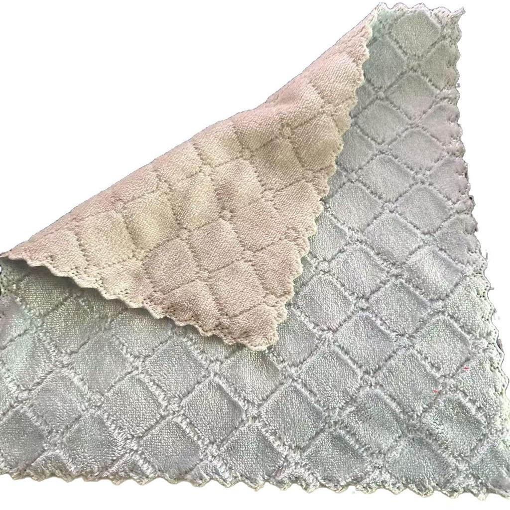 Toalla de Cocina Absorbente de Coral Fleece: Trapo Multifuncional para Lavar Platos, que no suelta pelusa, para Limpiar Tazones, Tazas y Platos.