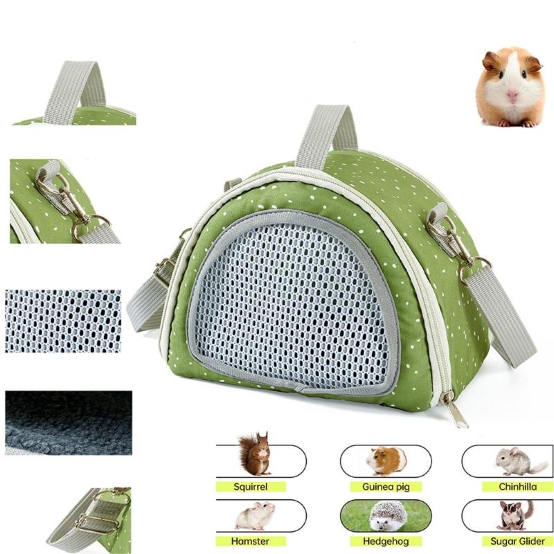 Multifunctional Hamster Carriers Bag Breathable Small Animal Travel Handbag With Safety Strap And Ventilation Holes