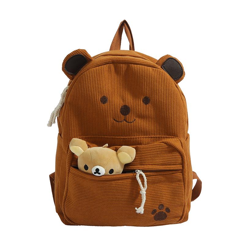 Japanischer Niedlicher Bären-Rucksack, Leicht & Geräumiger Studenten-Schulrucksack, Vielseitig für 2025, Perfekt als Geburtstagsgeschenk