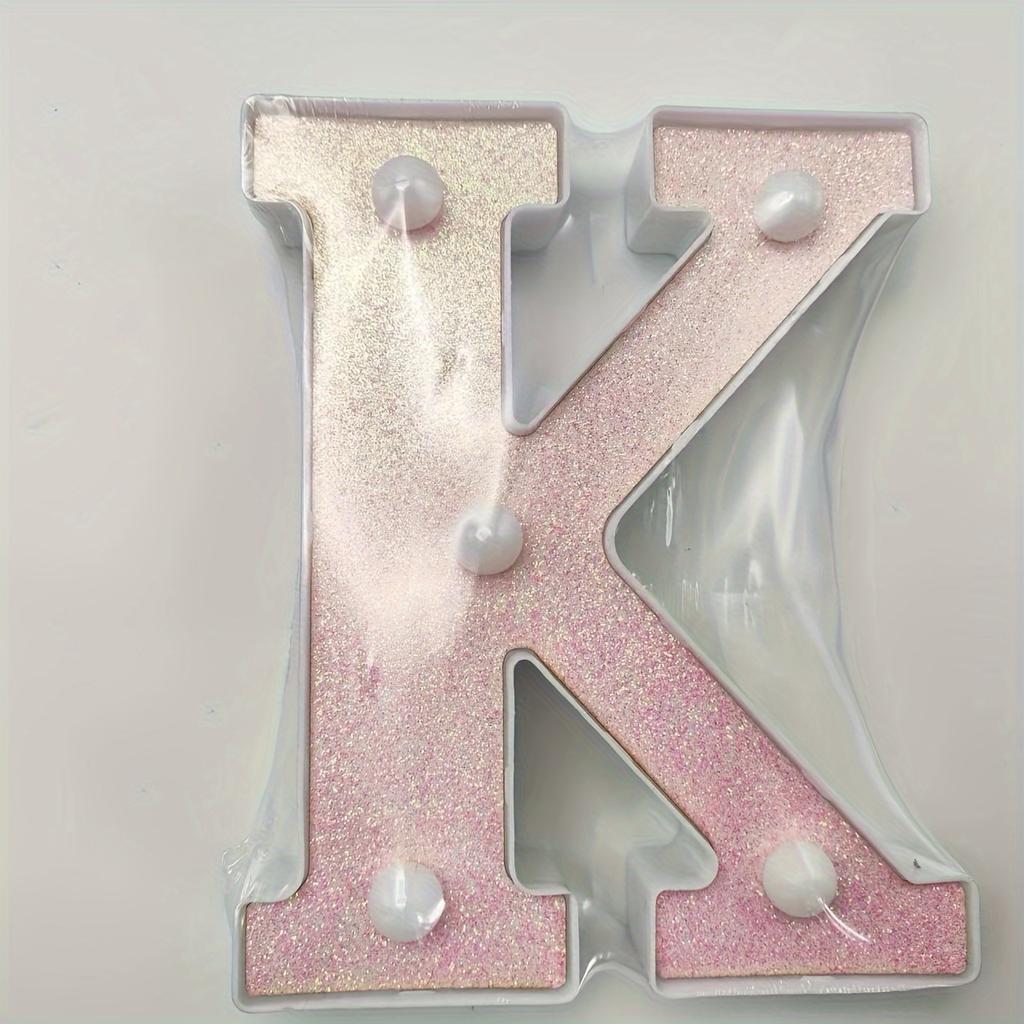 1pc Vibrant LED Lighting Letter - Battery Powered,Dimmable for Bedroom, Birthday Party, Wedding, Home, Christmas, and Eid Al-Adha Mubarak Decorations