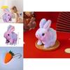 Plush Rabbit Toy With Jumping Sound And Motion Sensor For Kids Interactive Play