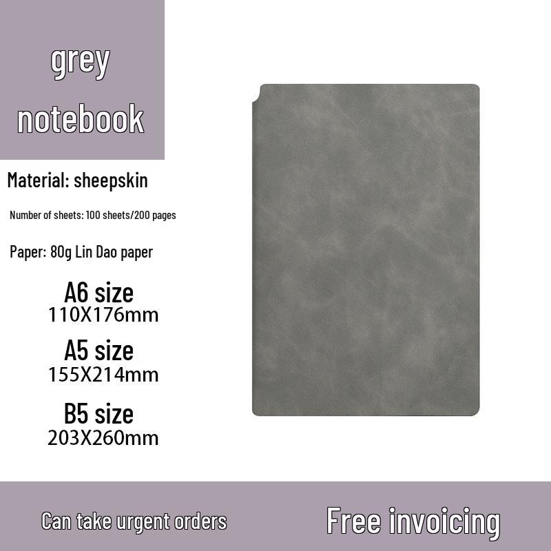 A5 Mäkký zápisník z ovčej kože s pútkom na pero a prispôsobením loga - Hrubý diár na obchodné stretnutia