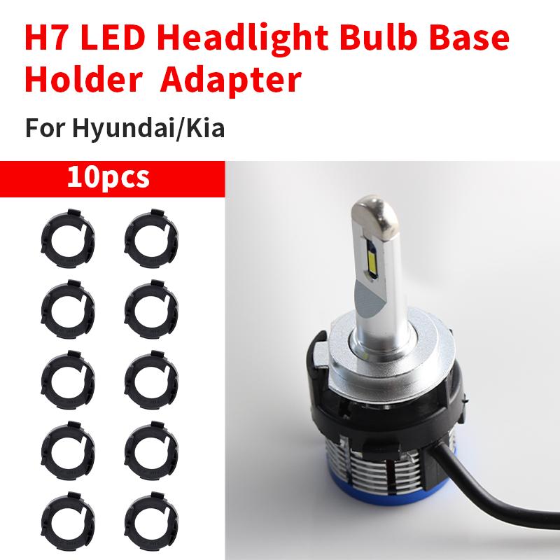 

10PC H7 Bulb Socket For Kia Carens Soul/Rio/Carens Hyundai Elantra/Sonata Headlight Bulb Holders Adapter Base H7 Car Accessories