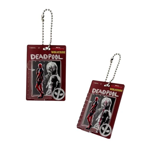 Small Planet Marvel Blister-Style Acrylic Keychains, Deadpool & Wolverine, Blind-Packed, Complete Set of 7