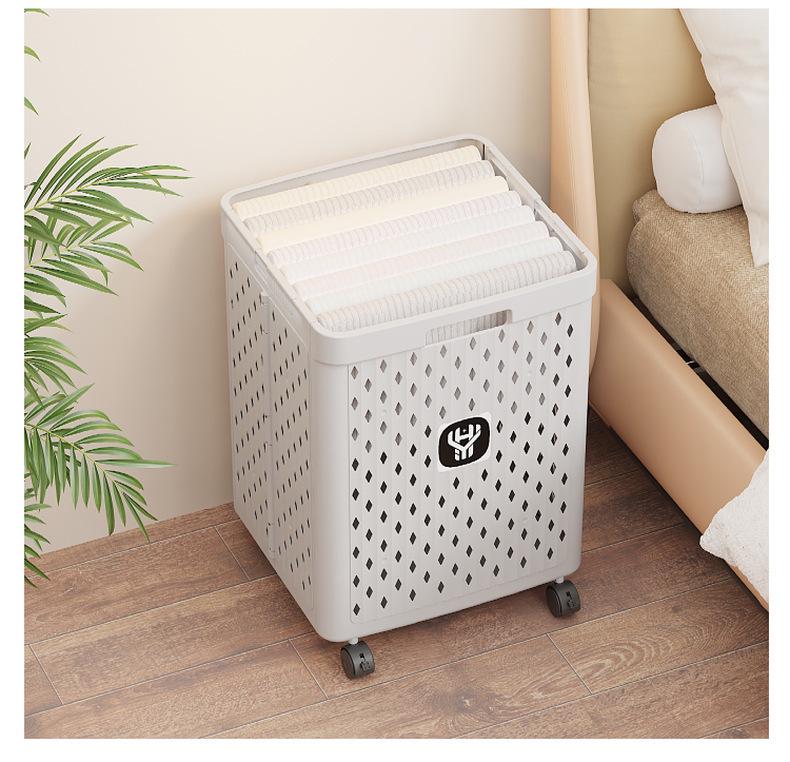 Portable Foldable Multi-functional Laundry Basket for Bathroom and Storage