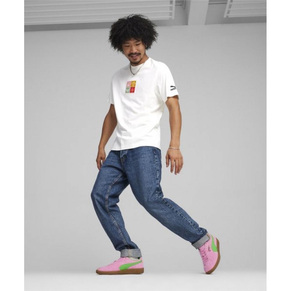 Puma Palermo Special   Pink  Green  Sword 397549 01