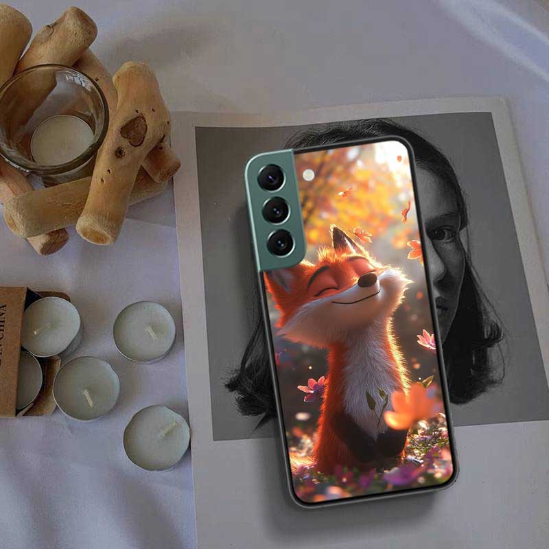 Red Fox Vulpes Phone Case For Samsung Galaxy S22 S25 Ultra S21 S10 Plus S26 Edge S20 S23 S24 FE Cover Silicone Soft TPU Clea