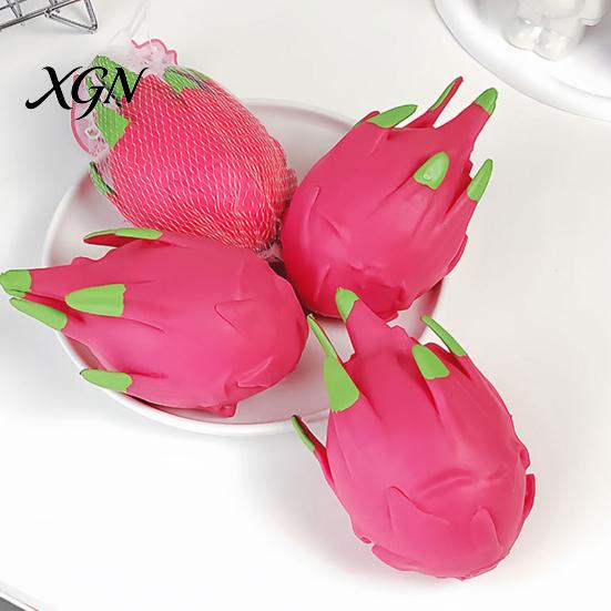 Decompression Dragonfruit Toy 1/2Pcs Simulation Dragon Fruit Squeeze Stress Relief Shape Sensory Fidget