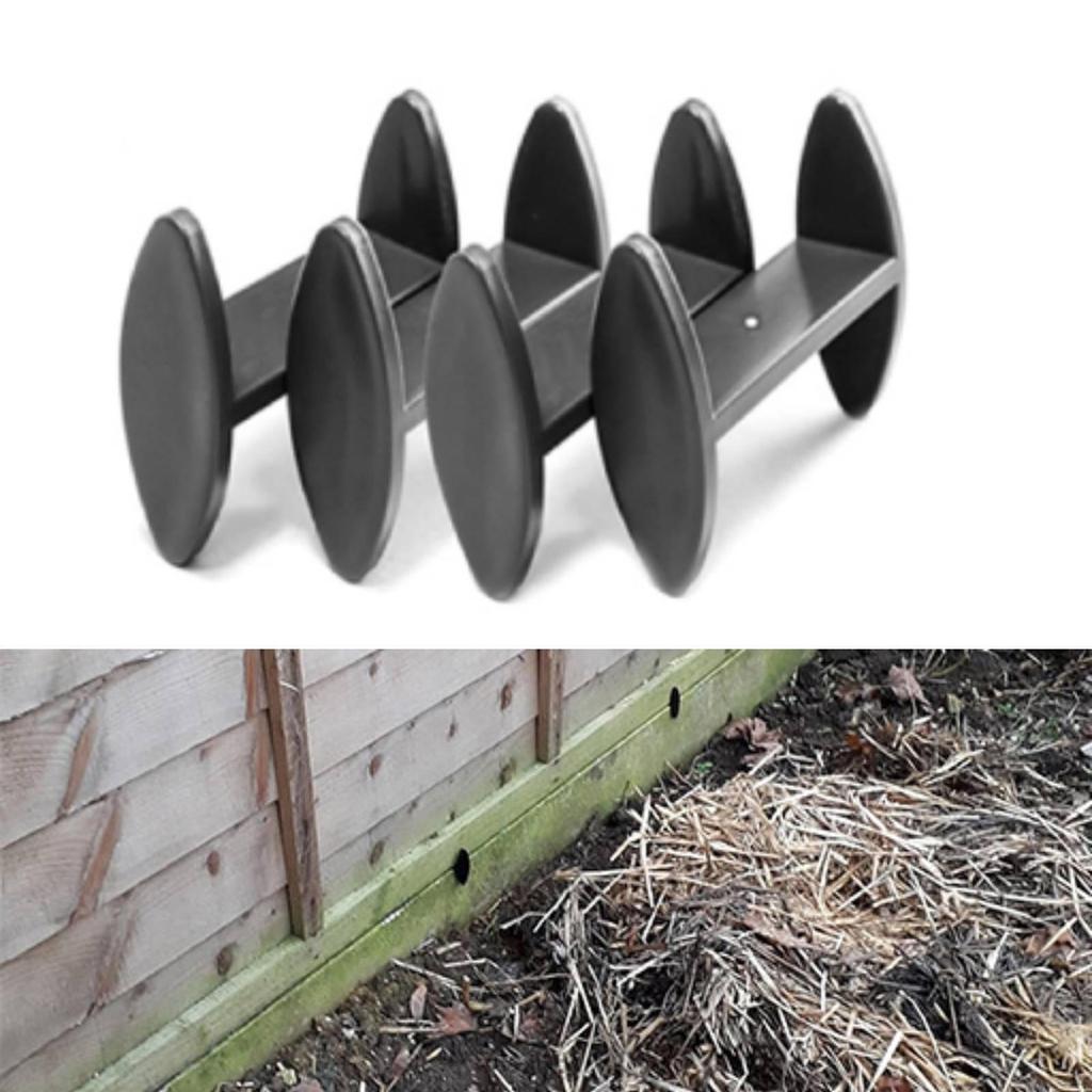 4 Stück Zaunpfostenhalter Gartenabstandshalter für Beton-Kiesplatten Einfache Montage Rost